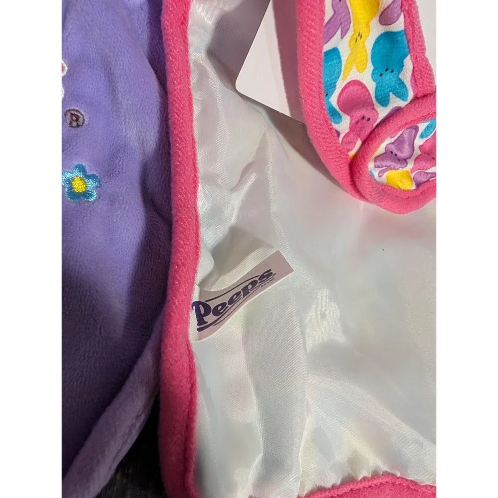 PEEPS Chick & Bunny Soft Easter Baby Bib Set of 2 - Purple Pink Yellow Blue NEW